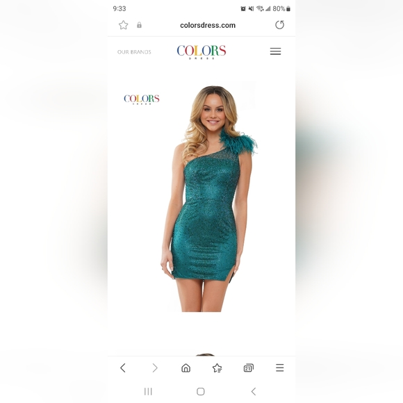 Gorgeous GREEN size 0 COLORS Dress - Picture 6 of 6